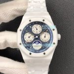 Swiss Replica Audemars Piguet Perpetual Calendar 26579 Watch White Ceramic 41MM